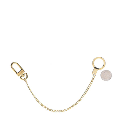 Louis Vuitton Metal Pochette Extender Key Ring Chain Gold 2 of 5