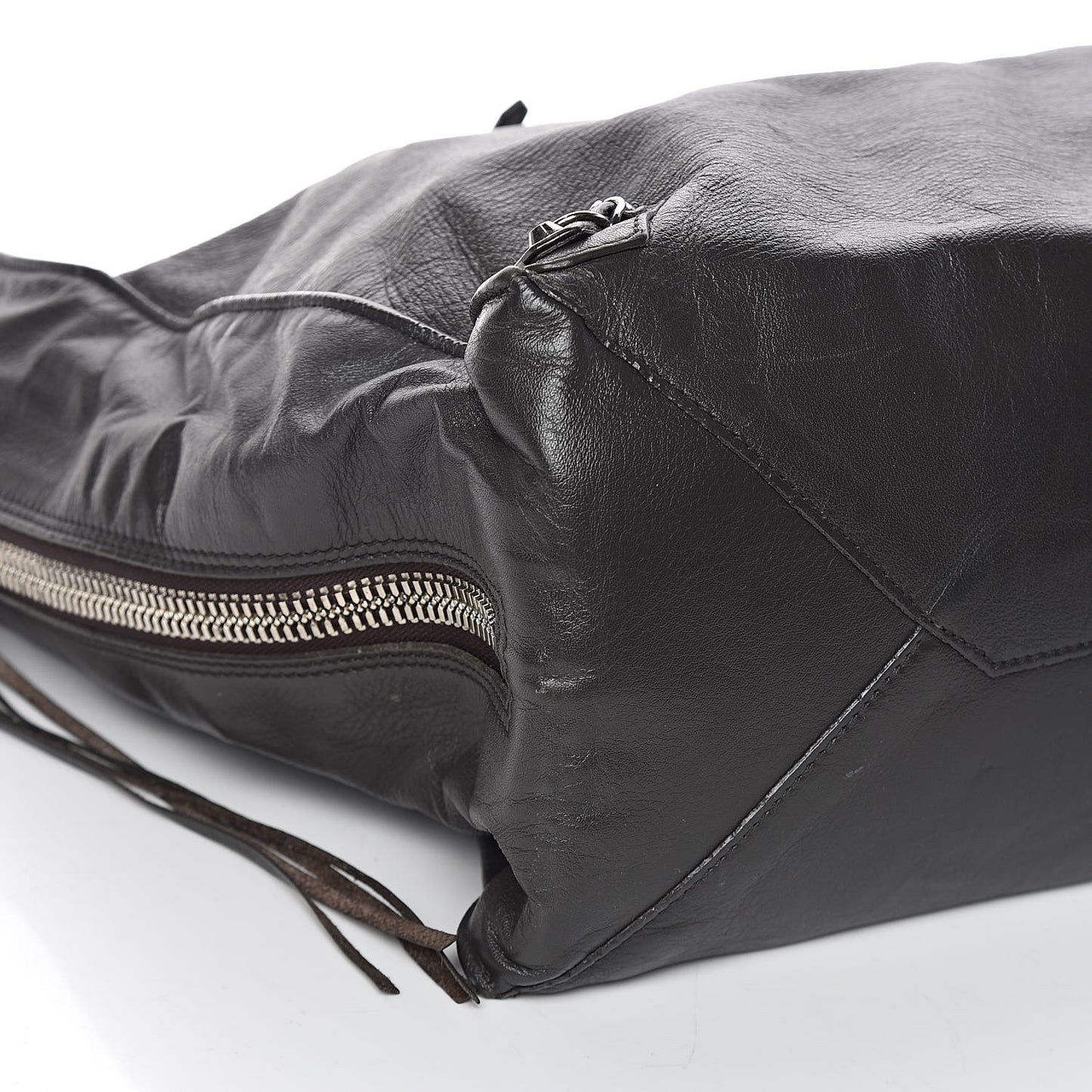 Veau Papier A4 Zip Around Tote Coffee