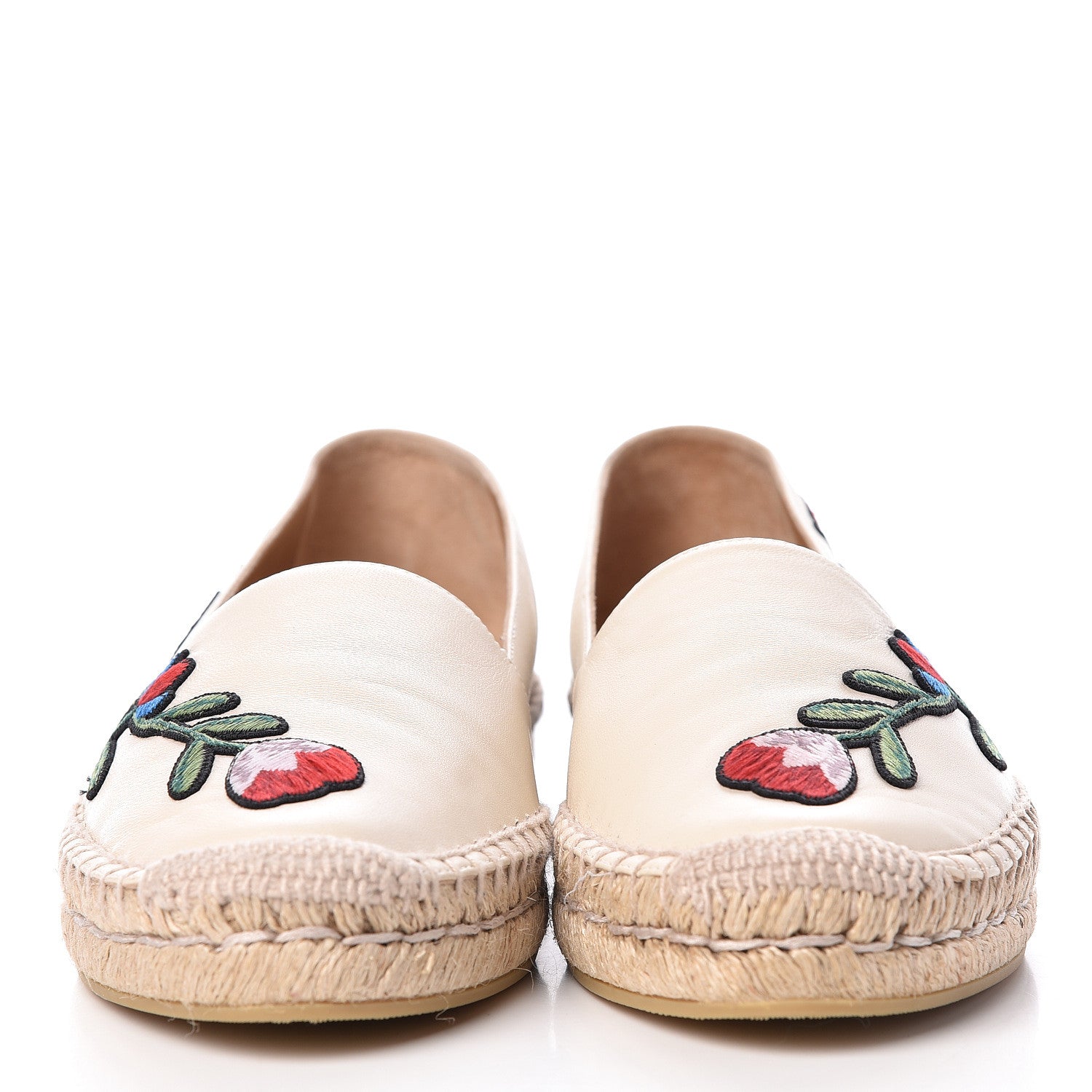 Gucci Nappa Ophelia Espadrilles 38.5 Mystic White 2 of 8