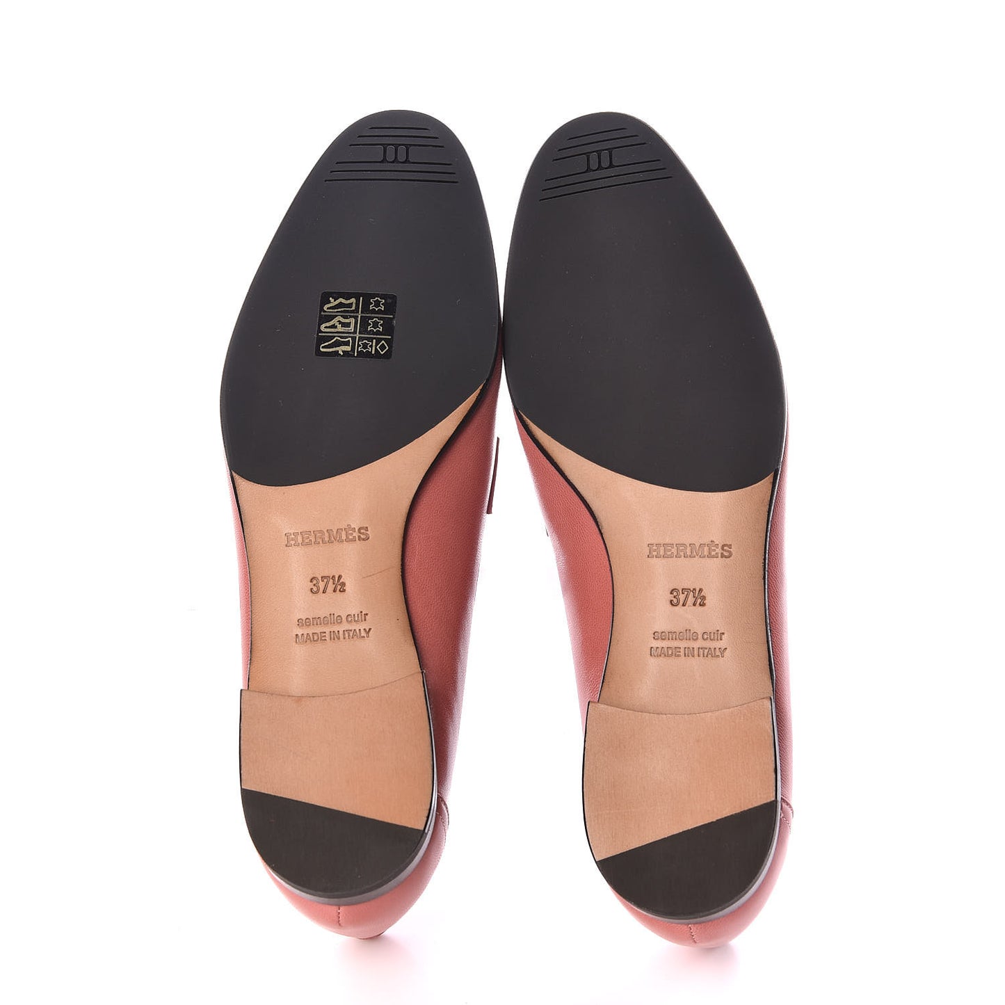 Goatskin Paris Loafers 37.5 Rouge Blush