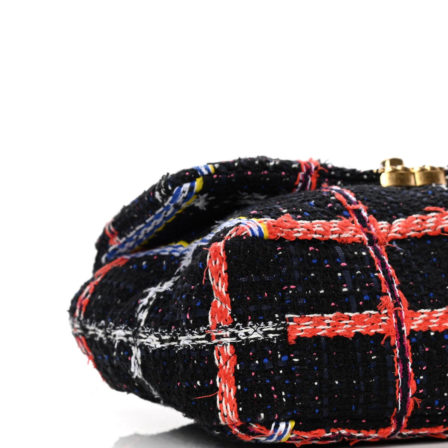 Tweed Quilted Medium Chanel 19 Flap Black Multicolor