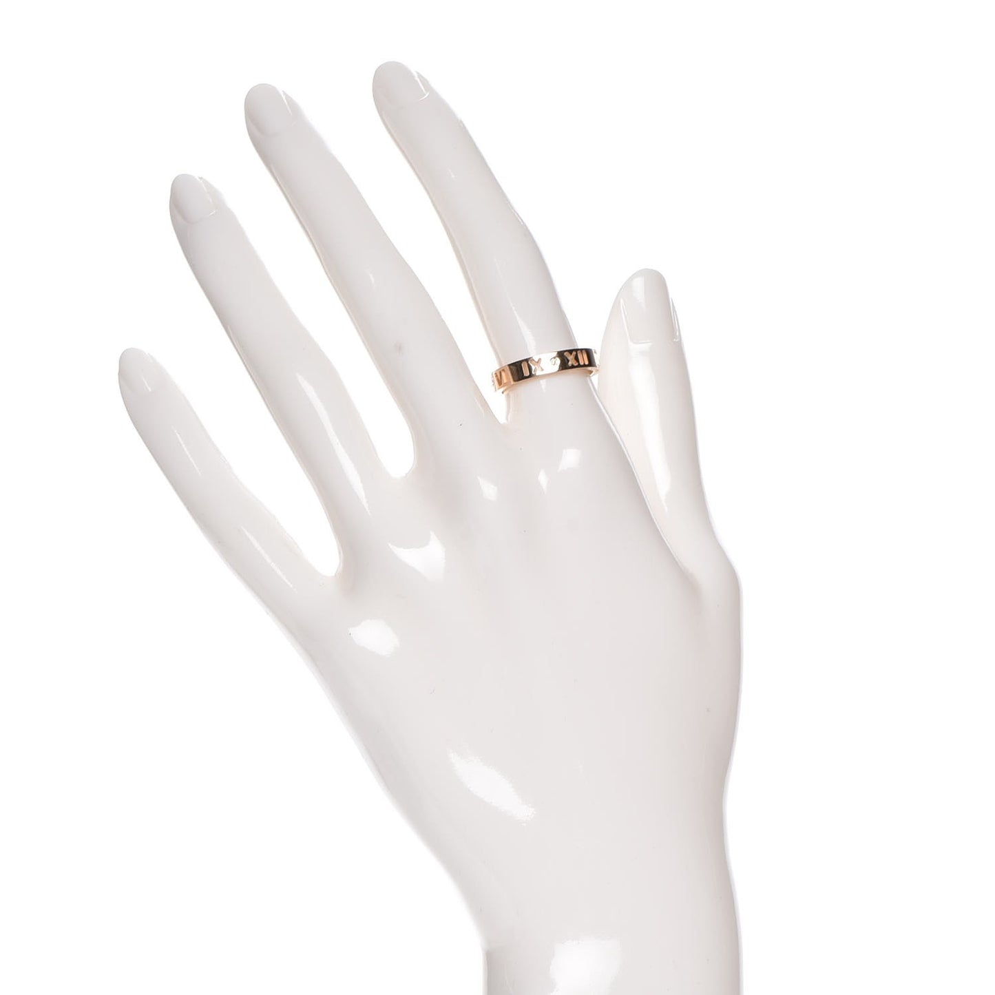 18K Rose Gold Diamond Atlas Pierced Ring 6.75