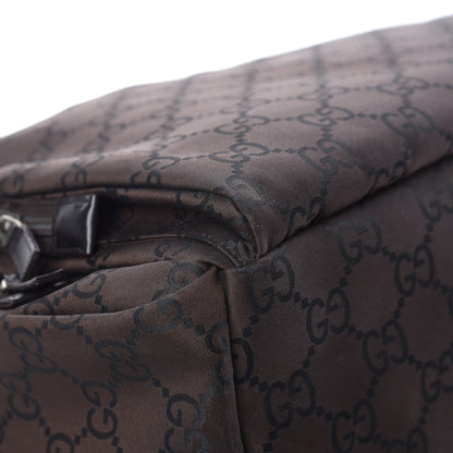 Gucci Nylon Monogram Extra Large Satchel Dark Brown 11 of 18