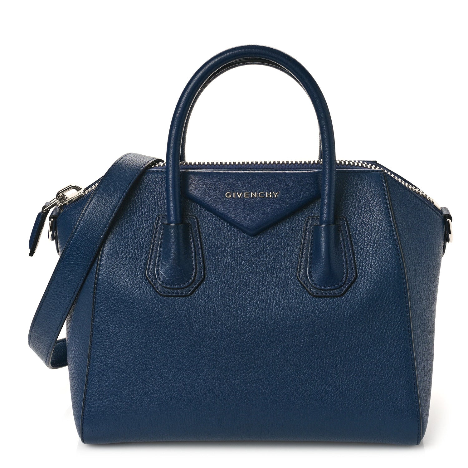Givenchy Sugar Goatskin Small Antigona Navy 1 of 8