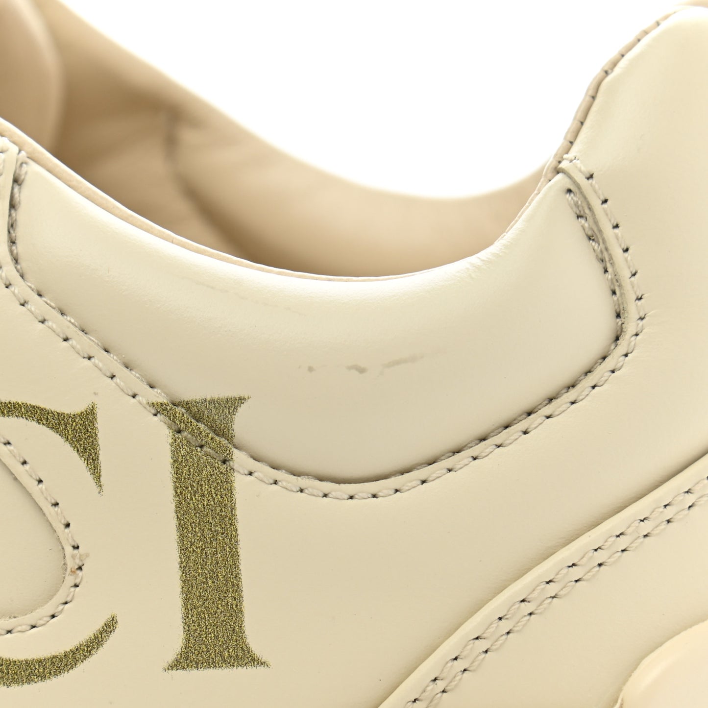 Calfskin Logo Womens Rhyton Sneakers 39 Ivory