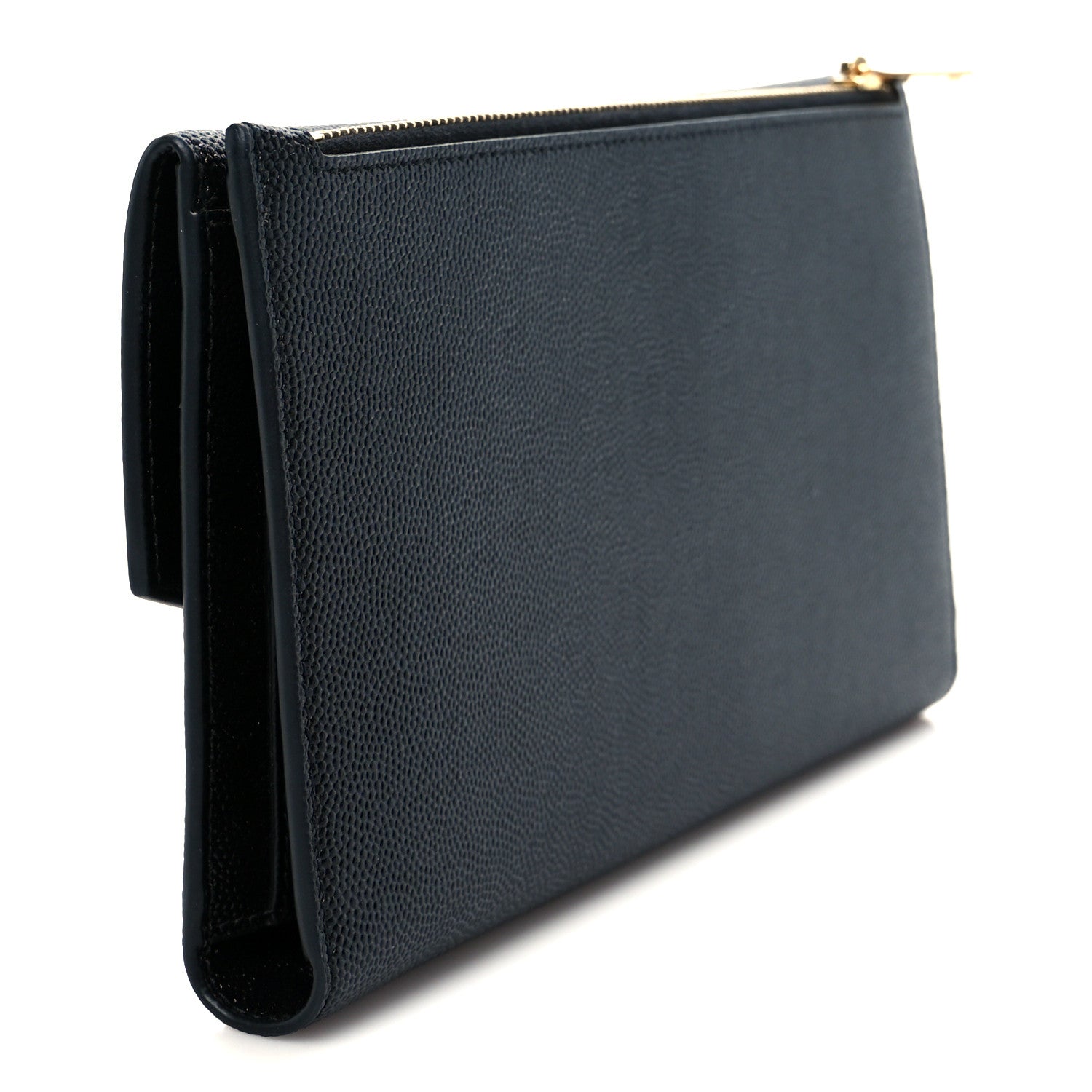 Saint Laurent Grain De Poudre Monogram Uptown Wallet Black 6 of 22