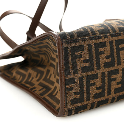 Fendi Zucca Vitello Artic Tote Tobacco Castagna 8 of 9