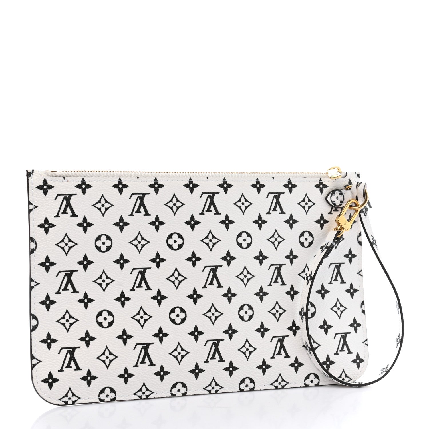 Louis Vuitton Monogram Giant Neverfull MM GM Pochette White 3 of 7