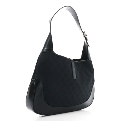 Gucci Monogram Small Jackie O Hobo Black 3 of 12