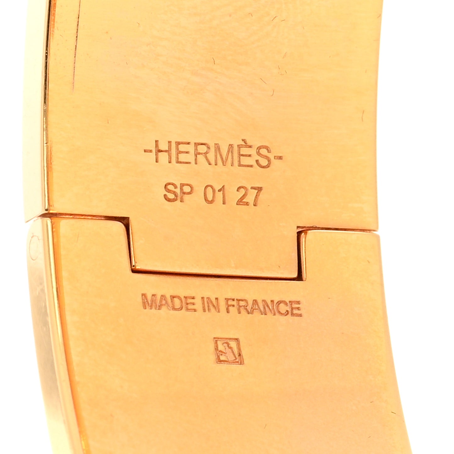 Enamel Wide Clic Clac H Bracelet GM Rose Velours