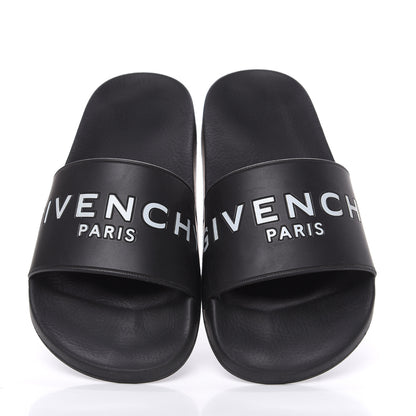 Givenchy Rubber Logo Womens Pool Slide Sandals 36 Black 5 of 9