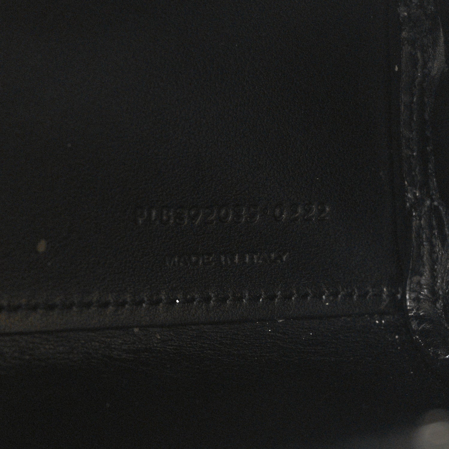 Saint Laurent Calfskin Crocodile Embossed Nano Sac De Jour Black 7 of 9
