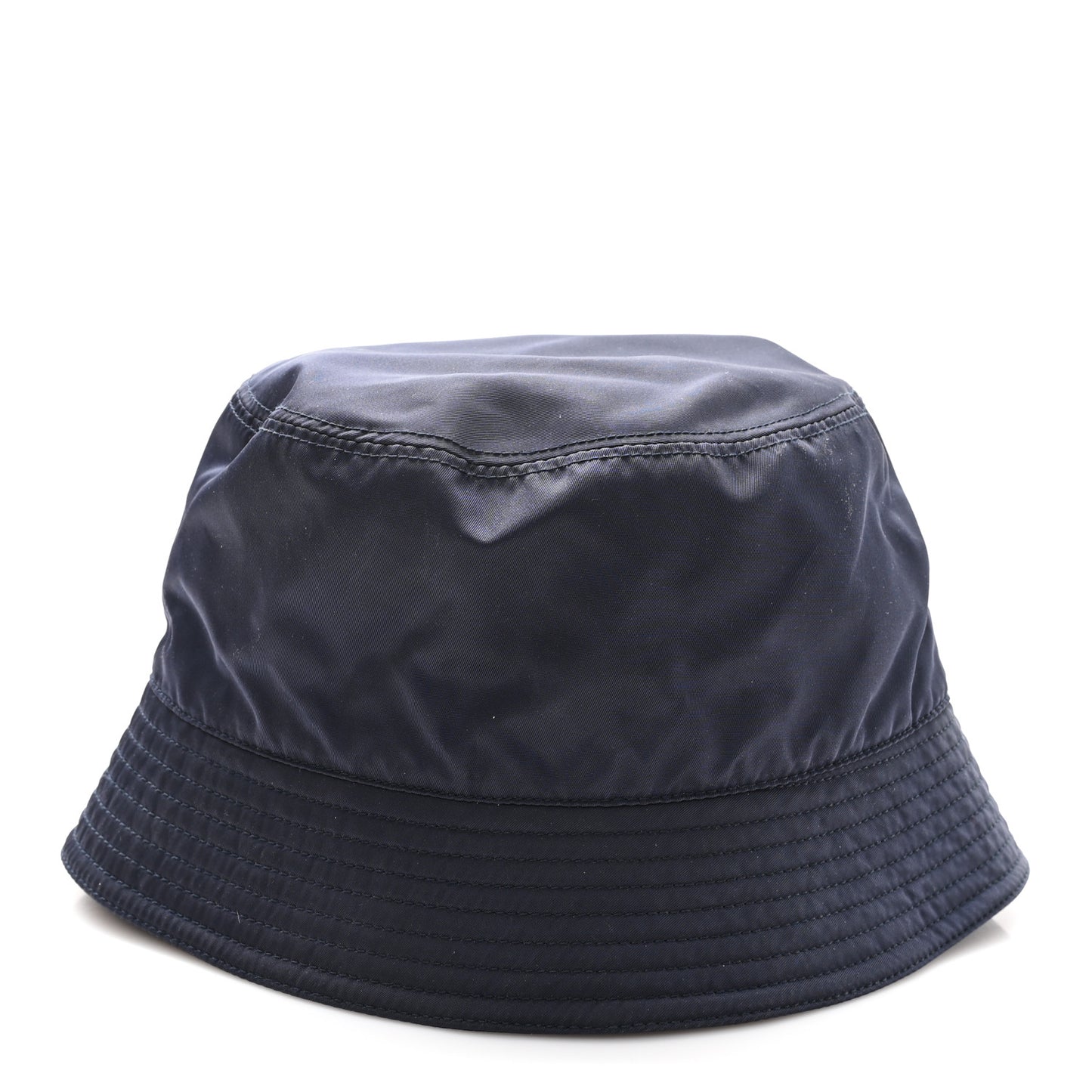 Re-Nylon Metal Triangle Logo Womens Bucket Hat XL Black
