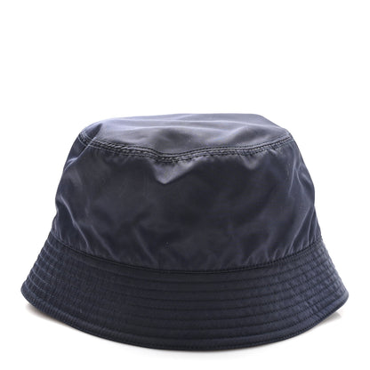 Prada Re-Nylon Metal Triangle Logo Womens Bucket Hat XL Black 5 of 9