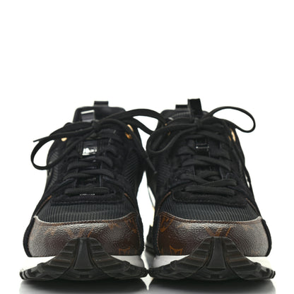 Louis Vuitton Suede Monogram Run Away Sneakers 37.5 Black 2 of 7