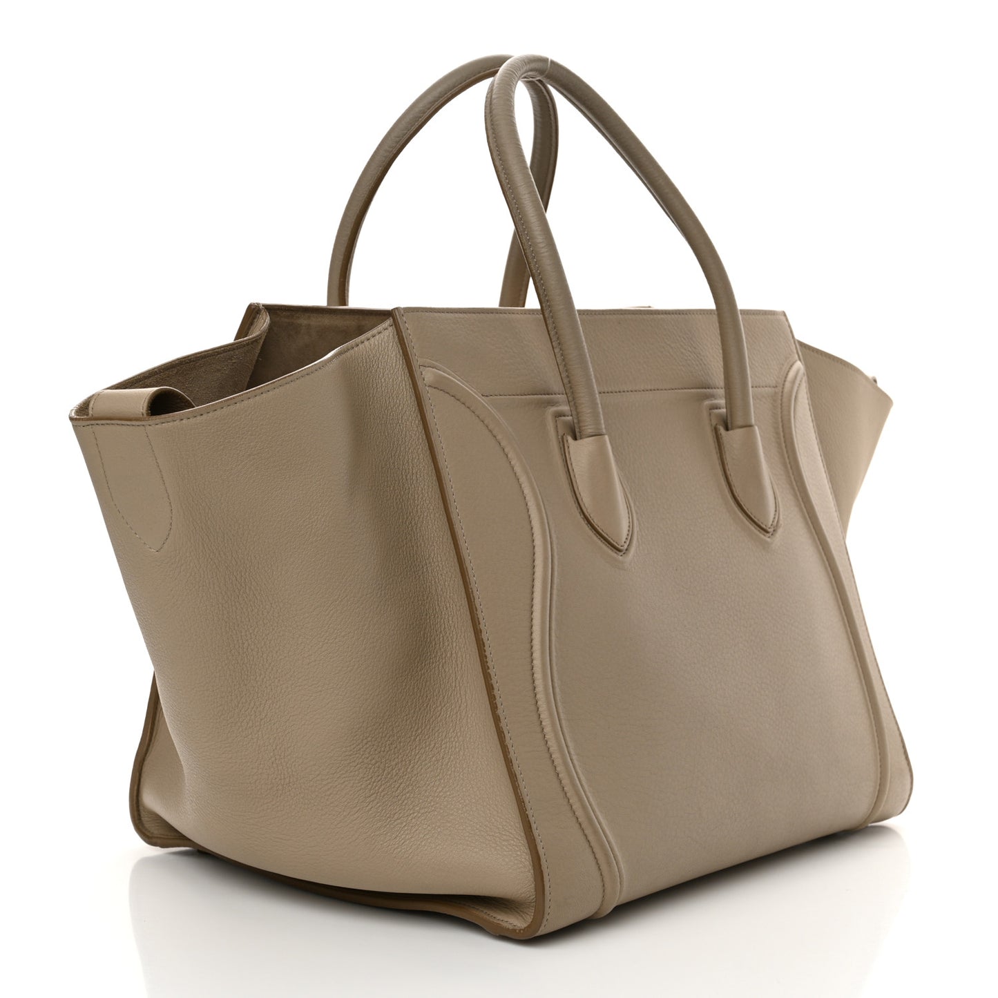 Baby Grained Calfskin Medium Phantom Luggage Quartz