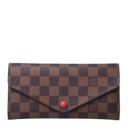 Louis Vuitton Damier Ebene Josephine Wallet Red 1 of 12