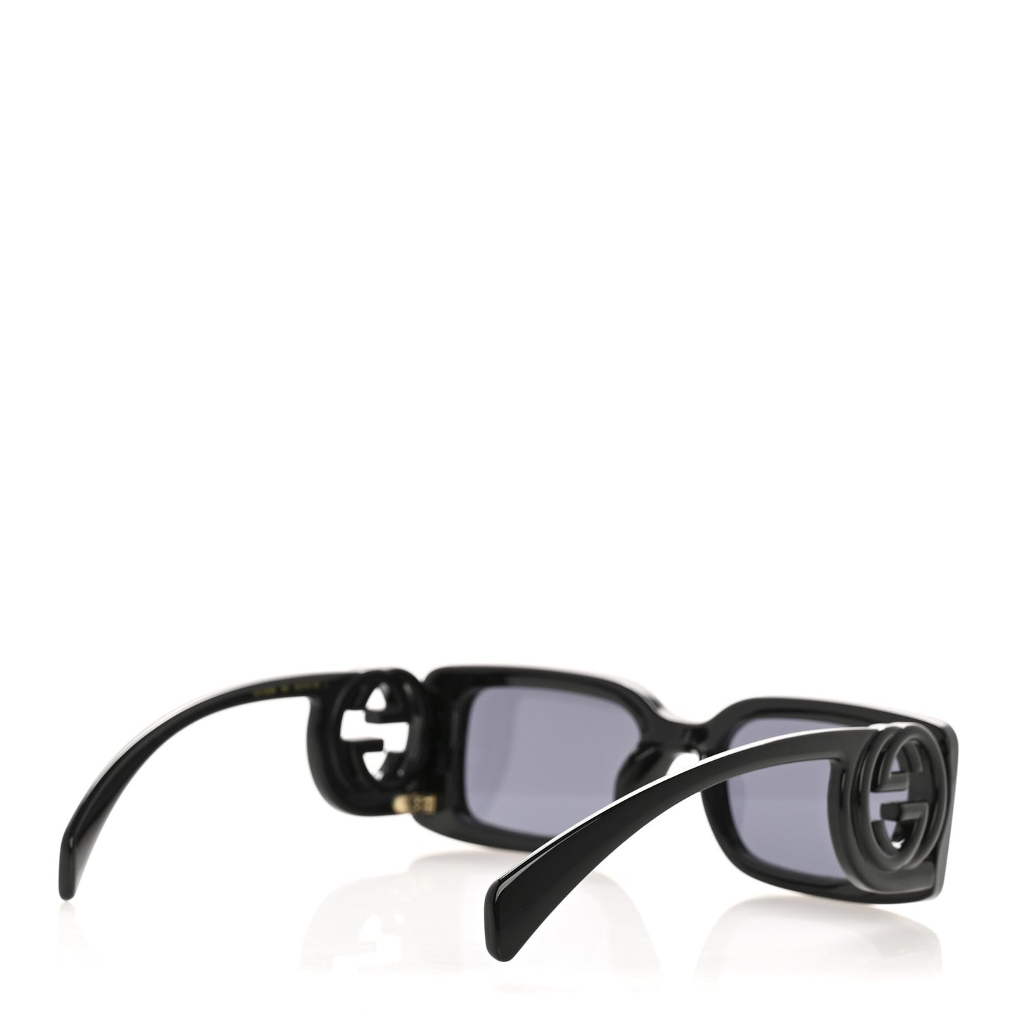 Acetate Chaise Rectangle Frame Sunglasses GG1325S Black
