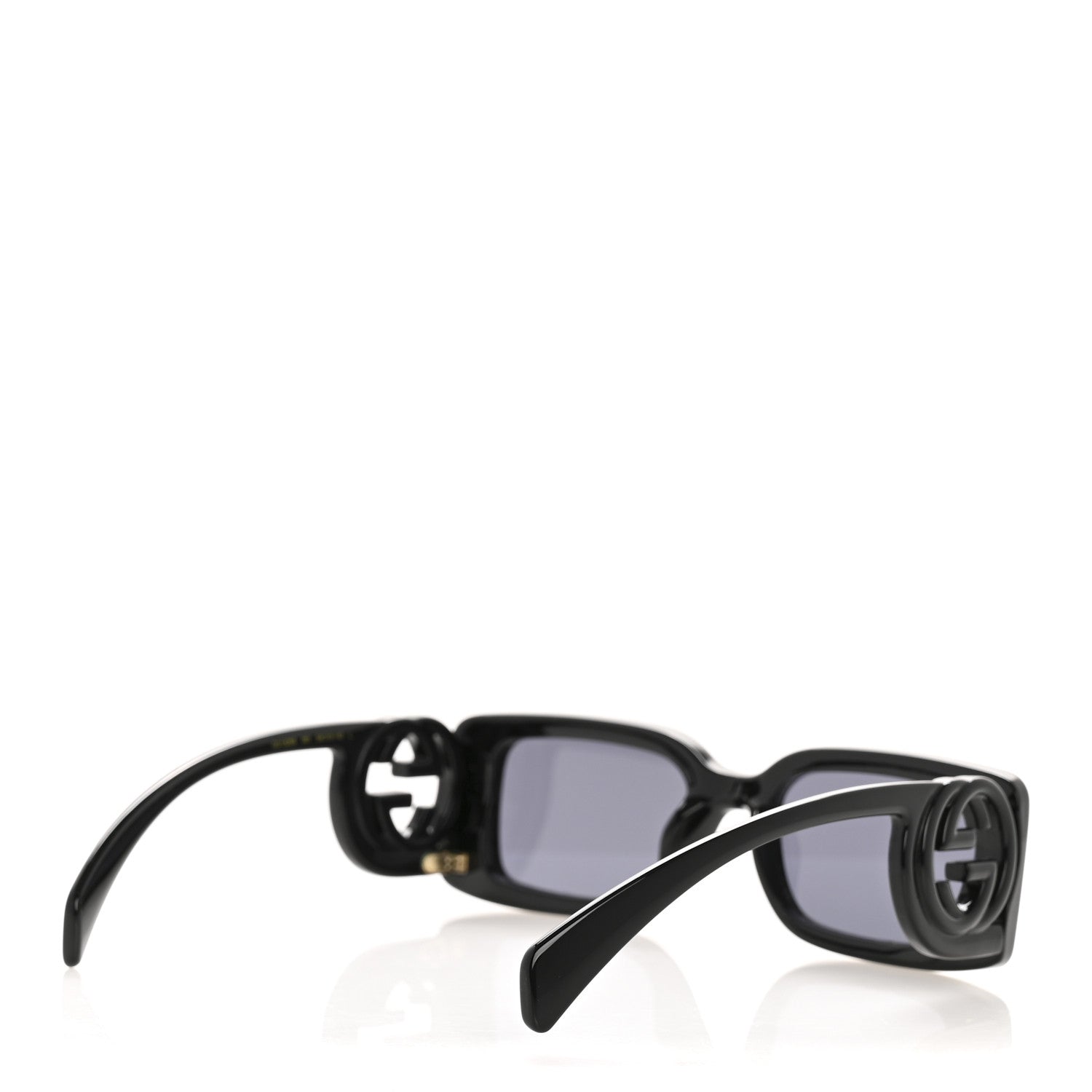 Gucci Acetate Chaise Rectangle Frame Sunglasses GG1325S Black 4 of 8