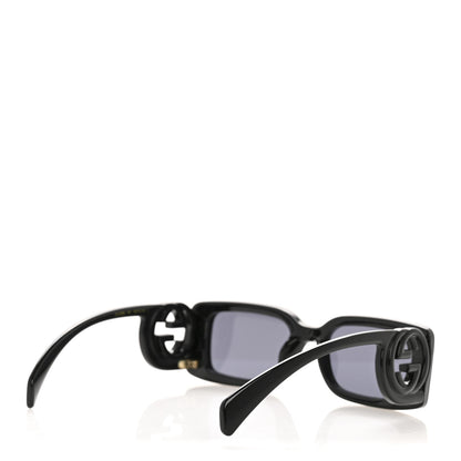 Gucci Acetate Chaise Rectangle Frame Sunglasses GG1325S Black 4 of 8