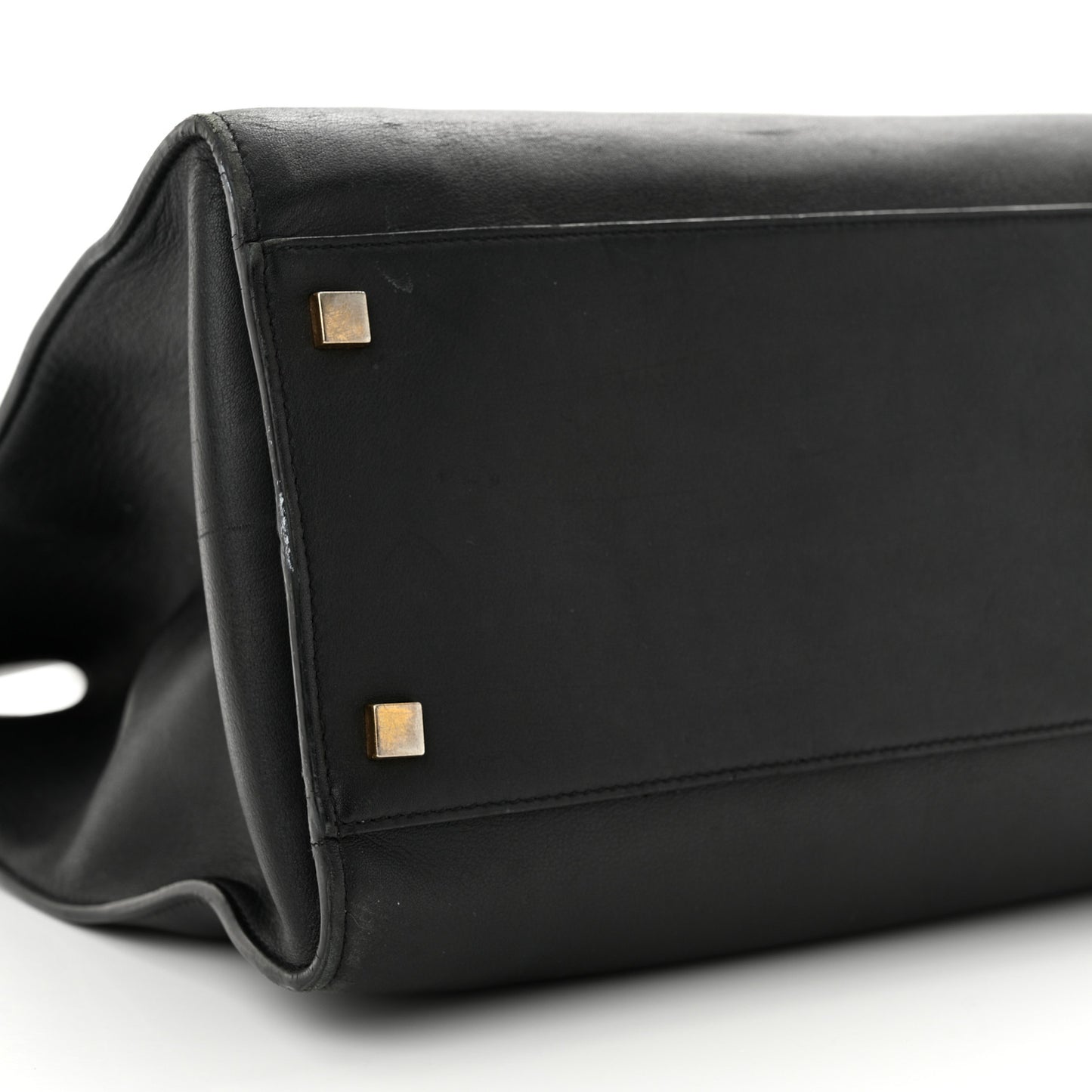 Calfskin Large Manhattan Shopper Tote Black