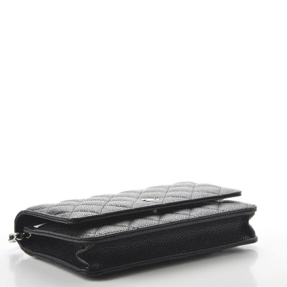 Chanel Caviar Quilted Wallet On Chain WOC Black 4 of 12