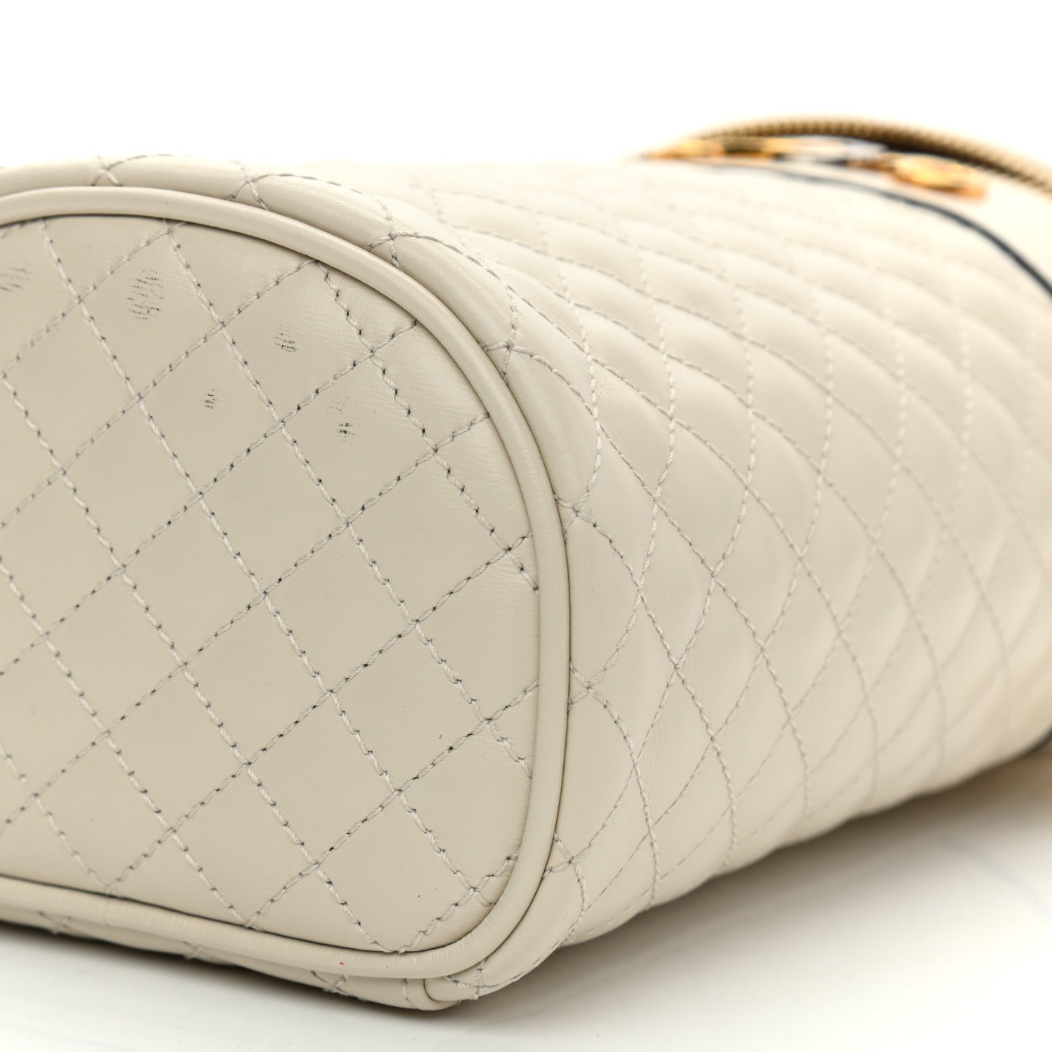 Gucci Calfskin Trapuntata Zumi Belt Bag Off White 10 of 12