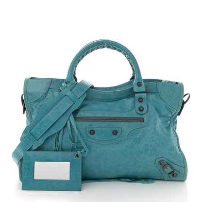 Balenciaga Agneau Classic Hardware City Aquamarine 3 of 15