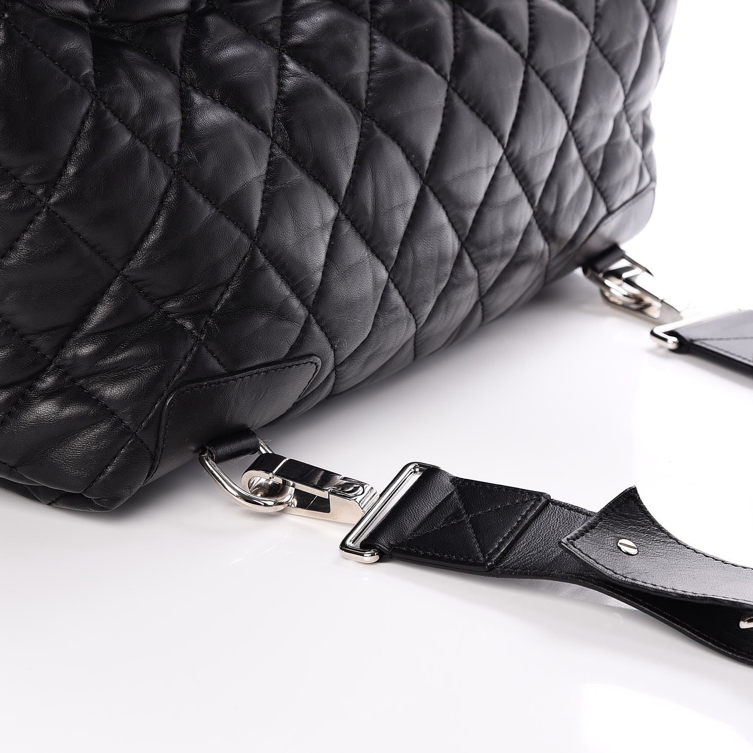 Chanel Lambskin Quilted Coco Cocoon Backpack Black 8 of 8