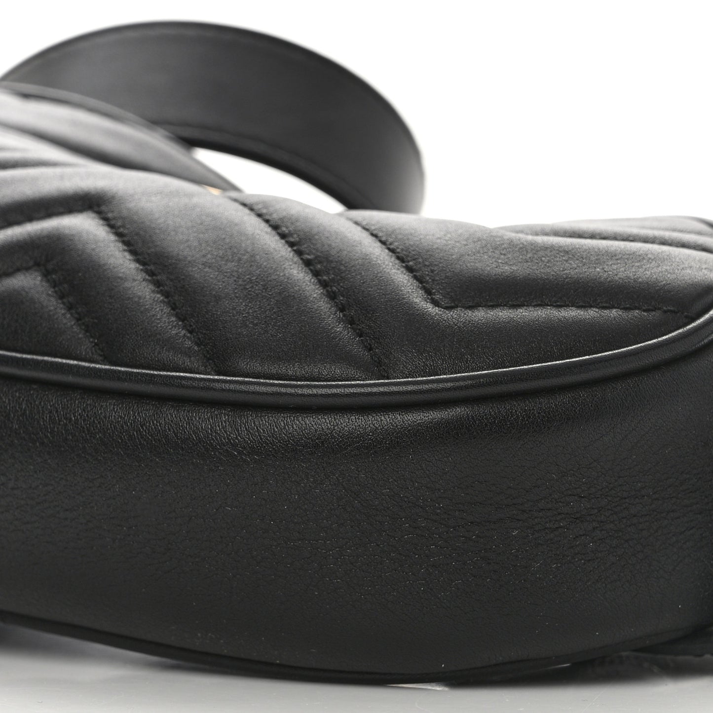 Calfskin Matelasse GG Marmont Belt Bag 75 30 Black