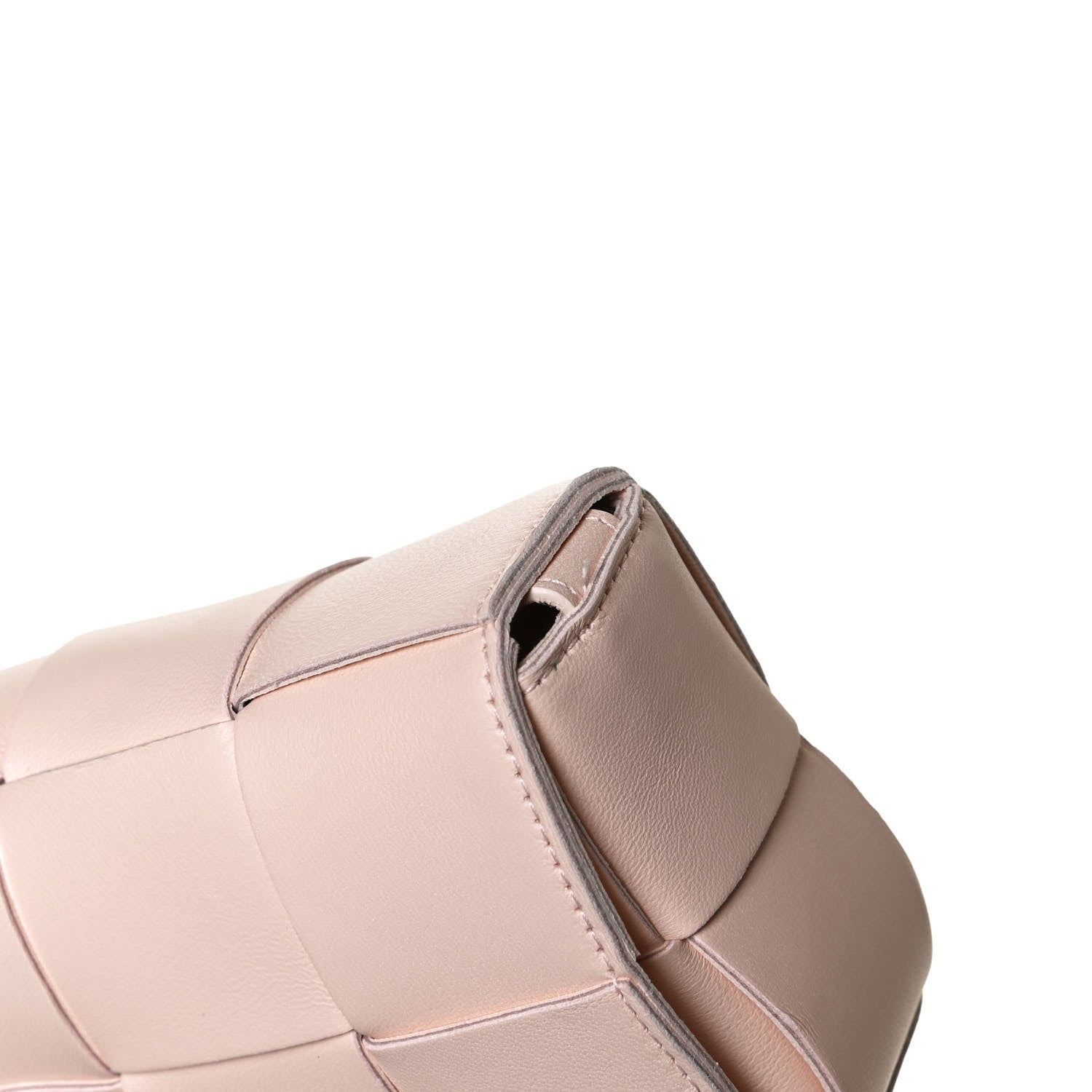 Bottega Veneta Lambskin Maxi Intreccio Candy Cassette Crossbody Bag Melon Washed 7 of 11