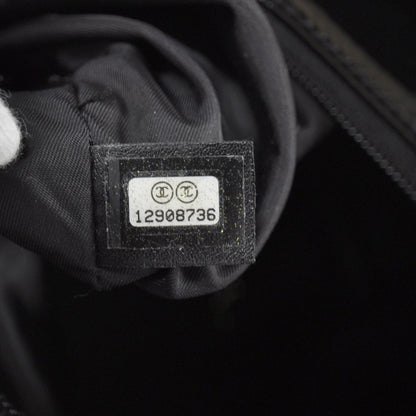 Chanel Vinyl Quilted Paris Biarritz XL Tote Black 7 of 9