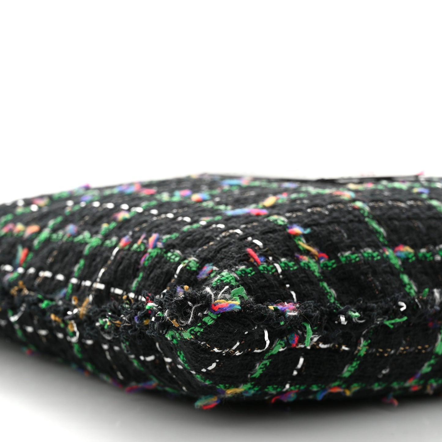 Tweed Large Robot Shopping Bag Black Multicolor