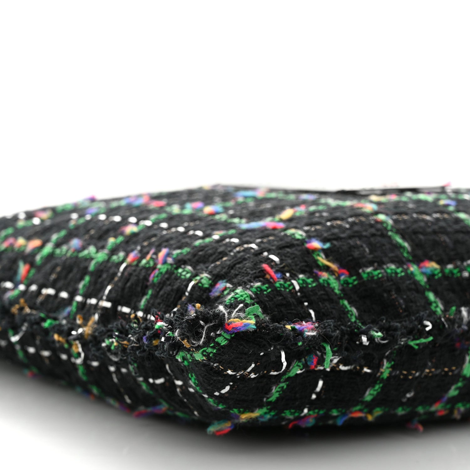 Chanel Tweed Large Robot Shopping Bag Black Multicolor 9 of 11