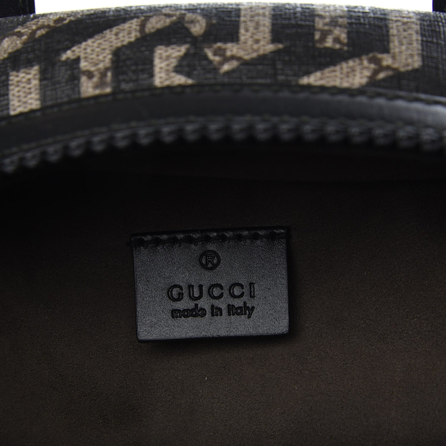 GG Supreme Monogram Caleido Medium Day Backpack Black