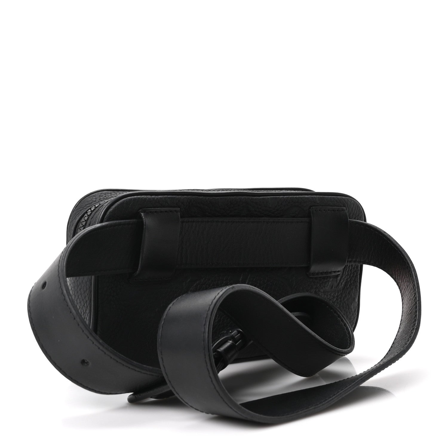Louis Vuitton Taurillon Monogram Uniformes Solar Ray Soft Pochette Volga Belt Bag Black 3 of 9