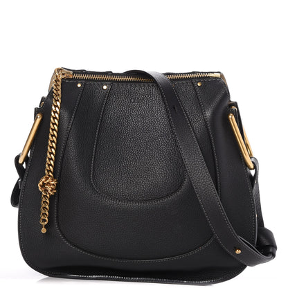 Chloe Grained Calfskin Small Hayley Hobo Black 1 of 7
