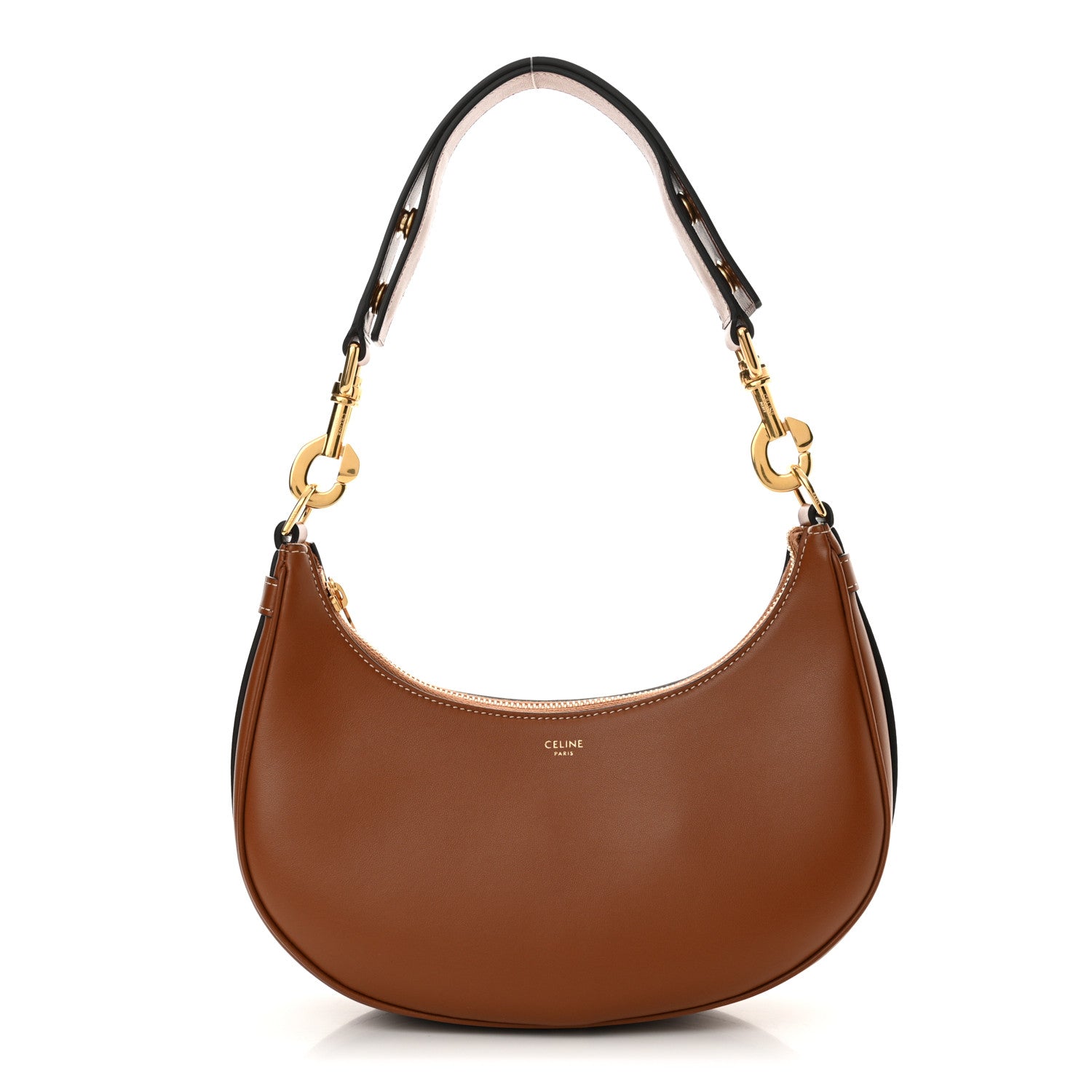 Celine Smooth Calfskin Medium Strap Ava Shoulder Bag Tan 1 of 11