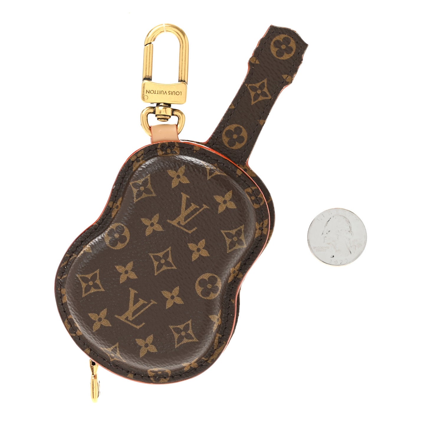 Monogram Calfskin Guitar Pouch Charm Bag Charm