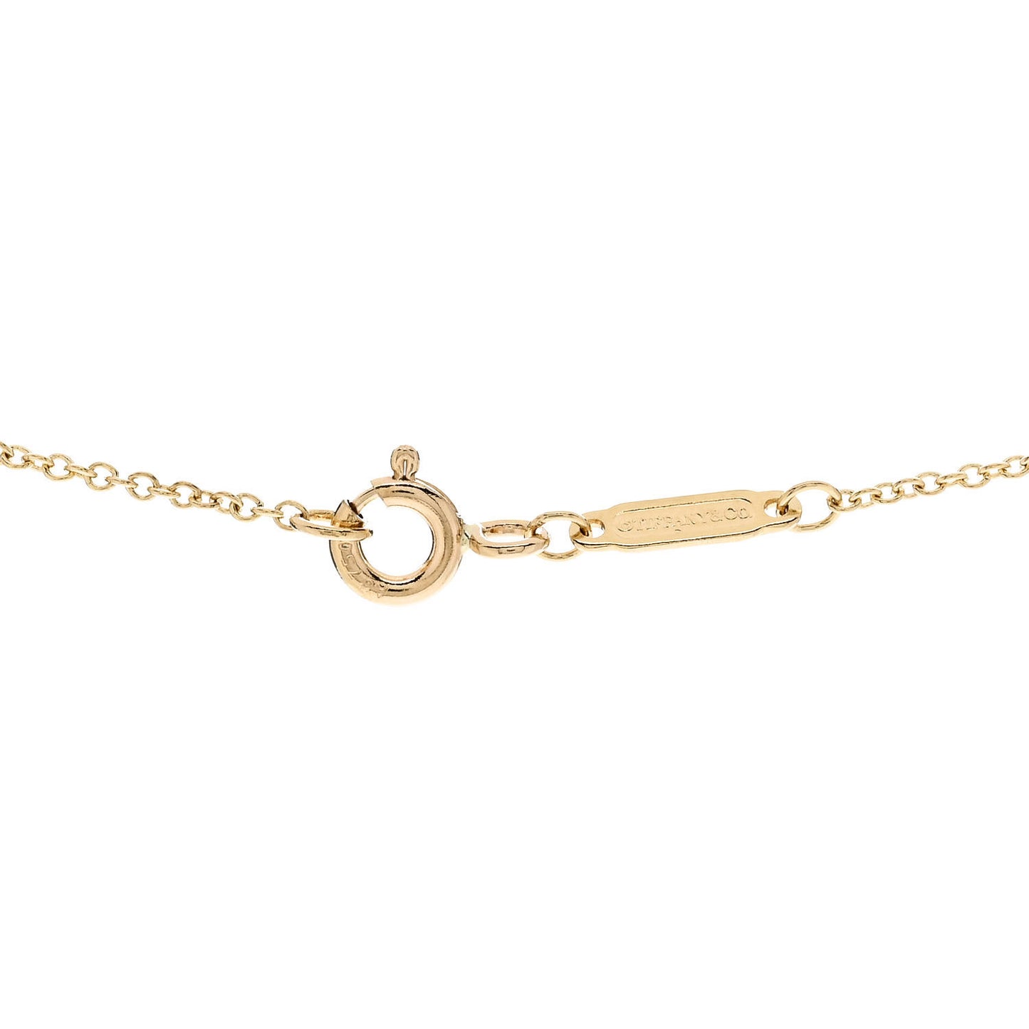 18K Yellow Gold Infinity Pendant Necklace