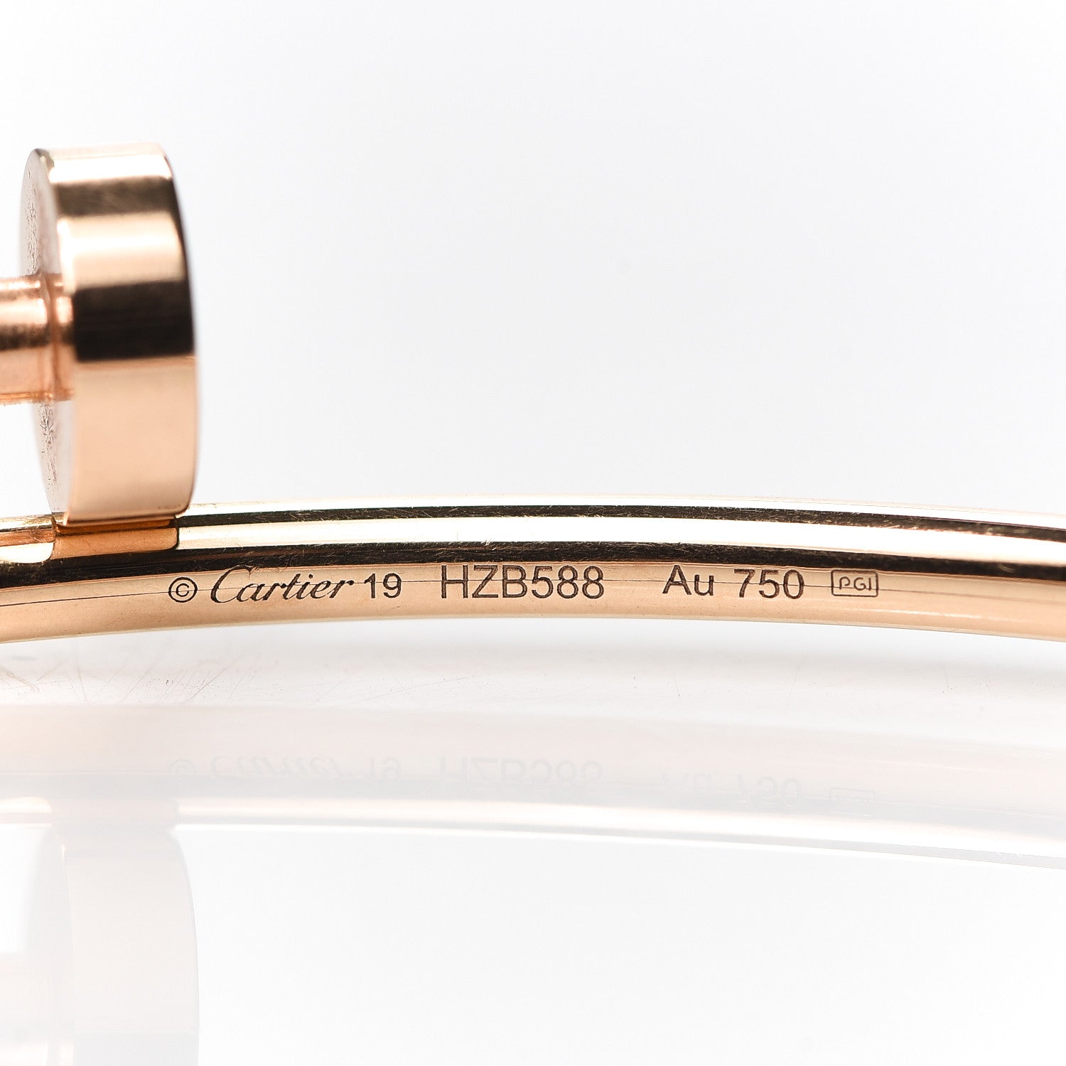 Cartier 18K Pink Gold Small Juste Un Clou Bracelet 19 4 of 5