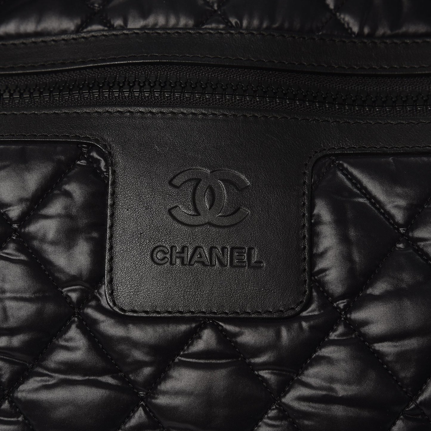 Nylon Quilted Coco Cocoon Bowler Black