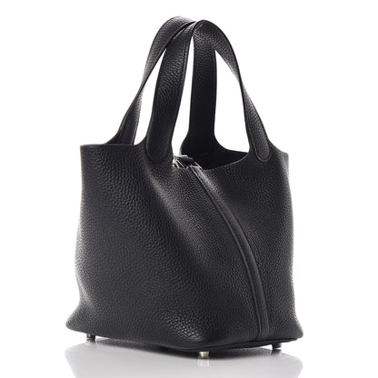 Hermes Taurillon Clemence Picotin Lock 18 PM Black 3 of 10