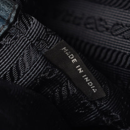 Prada Vitello Shine Hobo Denim 8 of 12