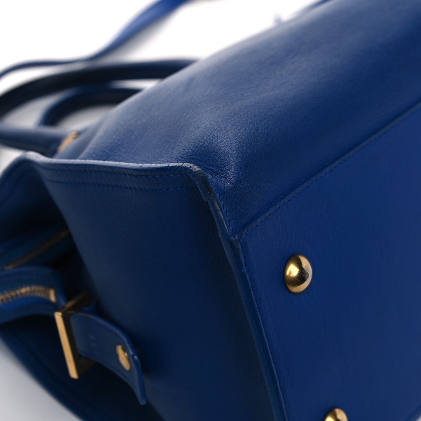 Calfskin Small Classic Y Cabas Royal Blue