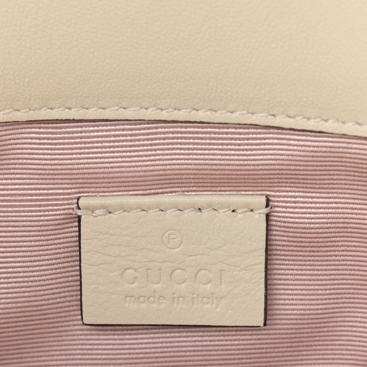 Lambskin Small Linea Matisse Top Handle Bag Mystic White