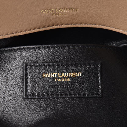 Saint Laurent Lambskin Matelasse Chevron Monogram Small Sulpice Bag Sable Beige 7 of 9