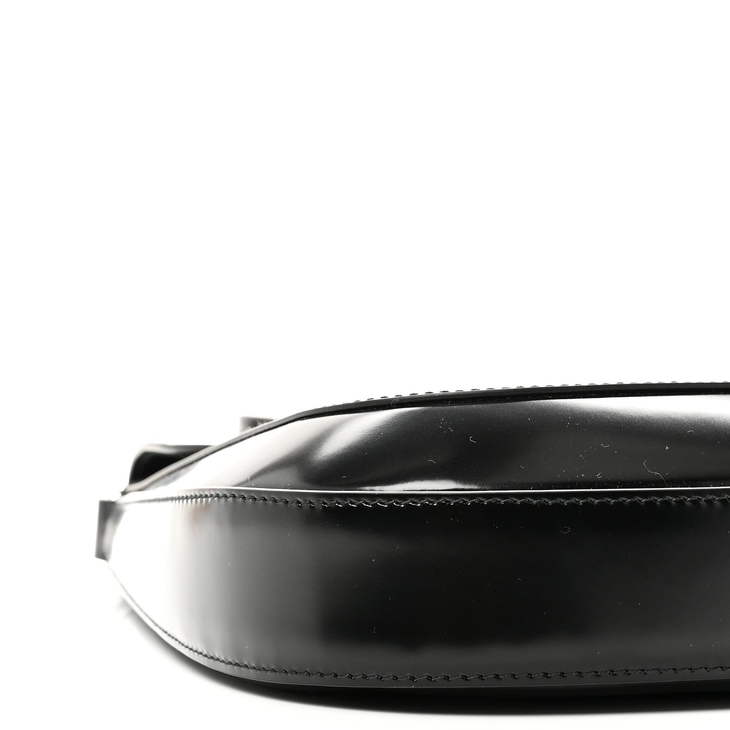 Spazzolato Cleo Flap Shoulder Bag Black