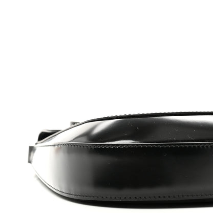 Prada Spazzolato Cleo Flap Shoulder Bag Black 8 of 10