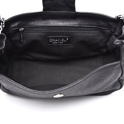Chanel Calfskin Diamond Stitch Accordion Flap Black 5 of 10